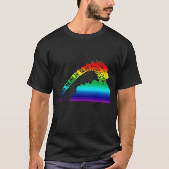 La camiseta arcoiris de los ojos de Londres (Anverso)