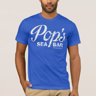 La camiseta azul áspera del estallido