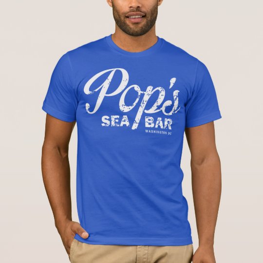 La camiseta azul áspera del estallido