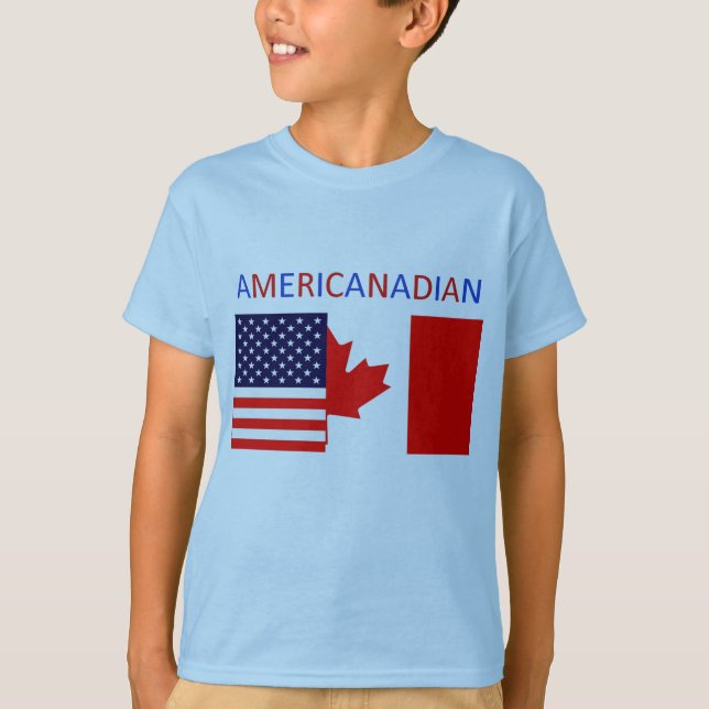 La camiseta azul de los muchachos de AMERICANADIAN (Anverso)