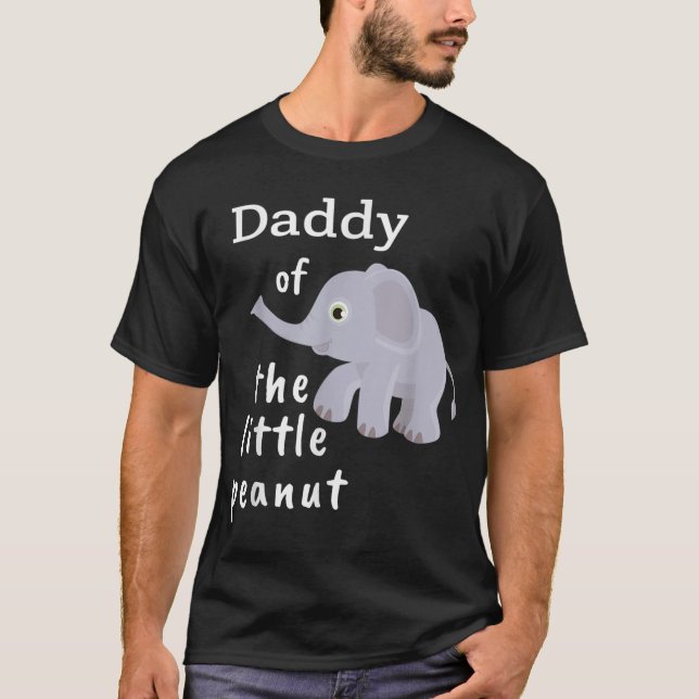 La camiseta Baby Shower del pequeño elefante de ca (Anverso)