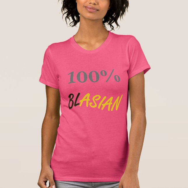 La camiseta básica 100% de las mujeres de Blasian (Anverso)