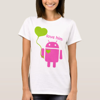 La camiseta básica de las mujeres androides