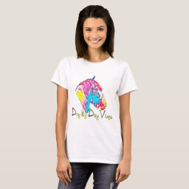 La camiseta básica de las mujeres con el caballo