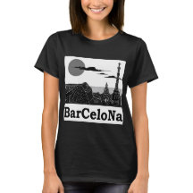 La camiseta básica de las mujeres de Barcelona