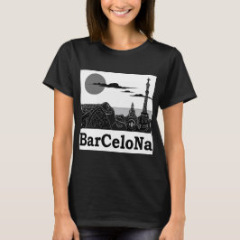 La camiseta básica de las mujeres de Barcelona