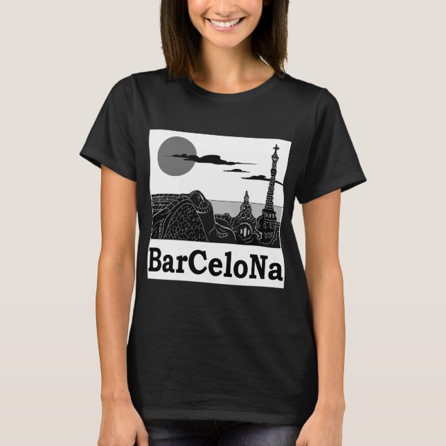 La camiseta básica de las mujeres de Barcelona (Anverso)