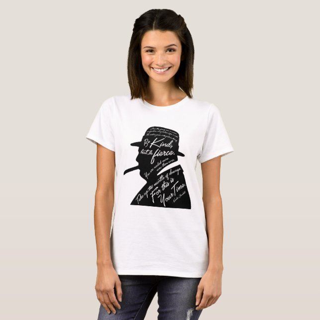 La camiseta básica de las mujeres de Churchill (Anverso completo)