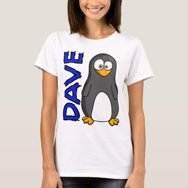 La camiseta básica de las mujeres de Dave (Anverso)