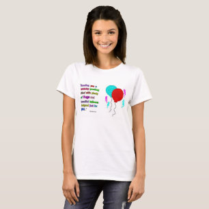 La camiseta básica de las mujeres de la cita del