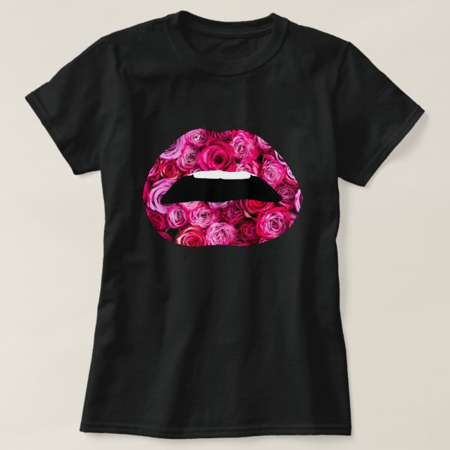 La camiseta básica de las mujeres de la impresión (Diseño del anverso)
