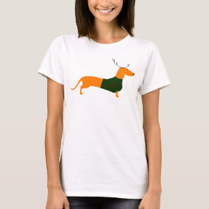 La camiseta básica de las mujeres del Dachshund