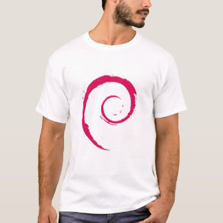 La camiseta básica de los hombres de Debian