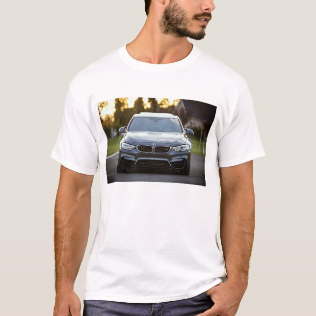 La camiseta básica de los hombres del COCHE de (Anverso)