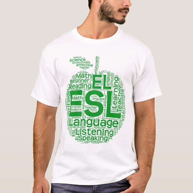 La camiseta básica de los hombres del ESL (Anverso)