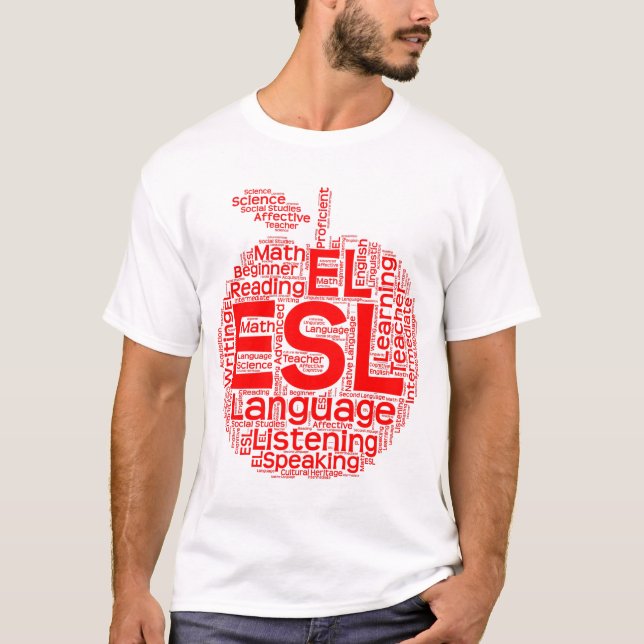 La camiseta básica de los hombres del ESL (Anverso)