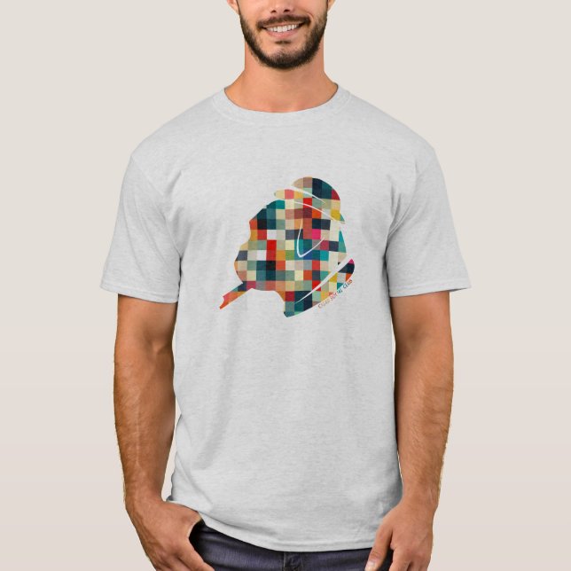 La camiseta básica de los hombres del estilo de (Anverso)