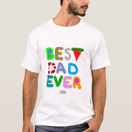 La camiseta básica de los hombres del mejor padre