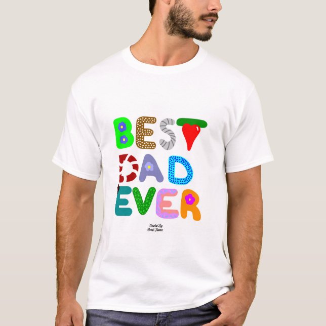 La camiseta básica de los hombres del mejor padre (Anverso)