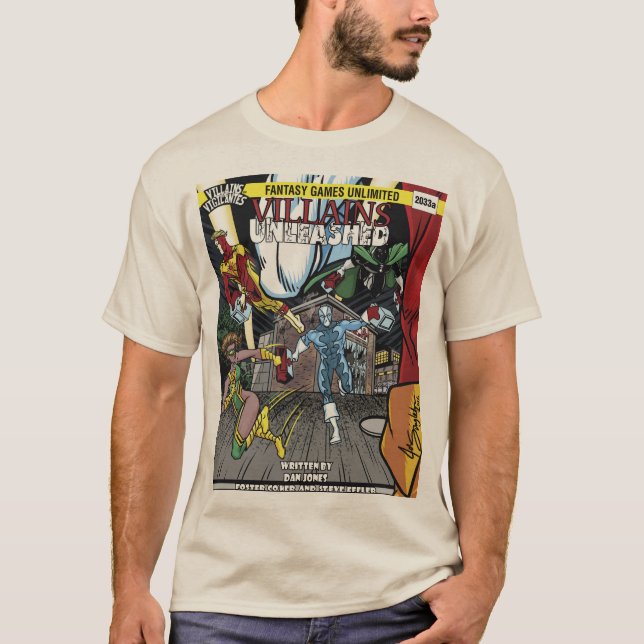 La camiseta básica de los hombres provocados (Anverso)