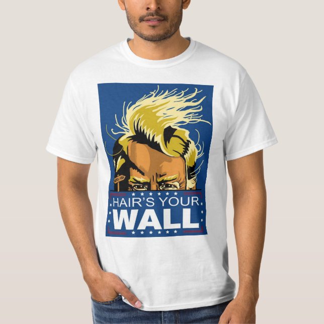 La camiseta básica de sus hombres de la pared del (Anverso)