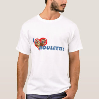 La camiseta básica del amante de la ruleta