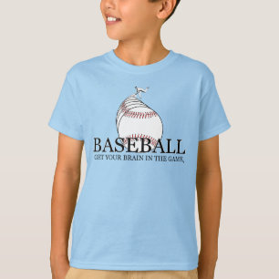 la camiseta básica del niño, azul claro