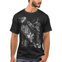 La camiseta básica oscura de los hombres - eólica