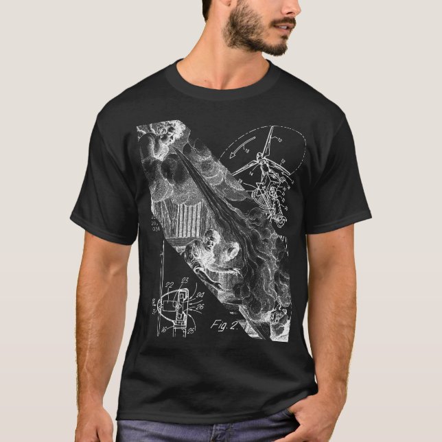 La camiseta básica oscura de los hombres - eólica (Anverso)