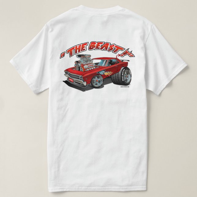 La Camiseta Beast 1967 Chevell (Reverso del diseño)