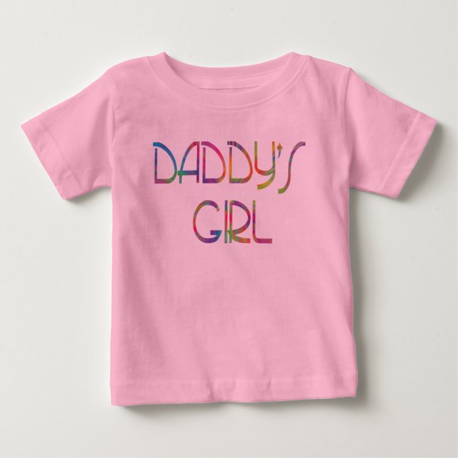 La camiseta bebé de Chica de papá (Anverso)