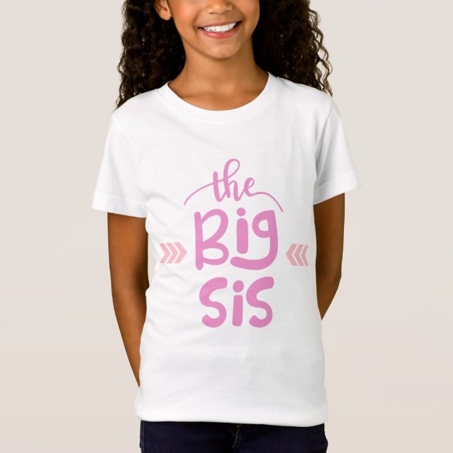 La camiseta Big Sis para las Hermanas Grandes Orgu (Anverso)