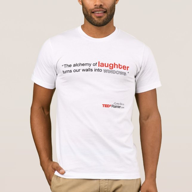 La camiseta blanca de hombres más lluviosos de (Anverso)