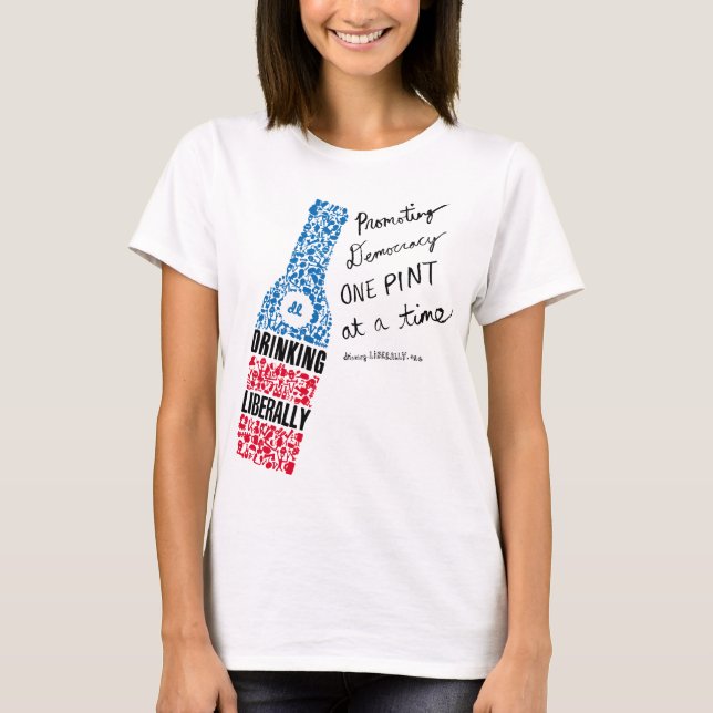 La camiseta blanca de las mujeres vivas de la (Anverso)