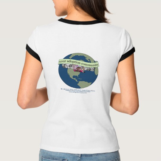 la camiseta cabida de las mujeres de adopt2Connect