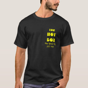 La camiseta caliente de la caja