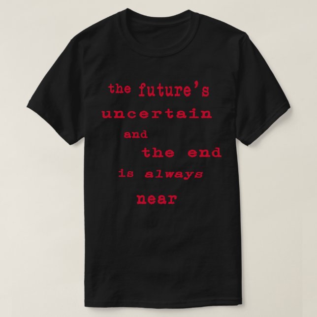 La camiseta clásica de la letra azul de The Doors  (Diseño del anverso)