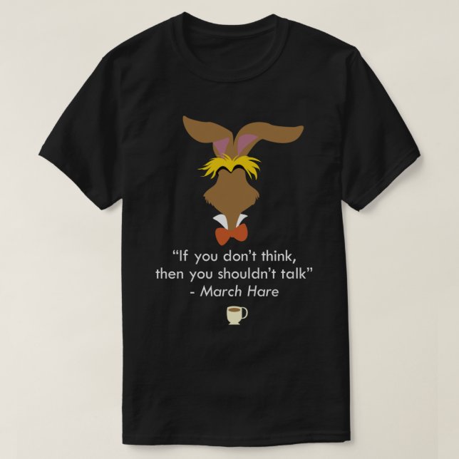 La camiseta clásica de la liebre de marzo (Diseño del anverso)
