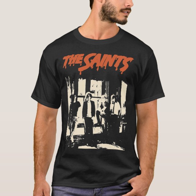 La camiseta clásica del rock de los santos Punks (Anverso)