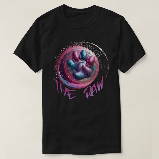 La camiseta con aspecto de Purpurina paw (Diseño del anverso)