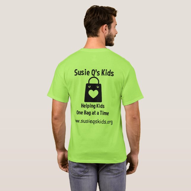 La camiseta con el logo infantil de Susie Q (Reverso completo)