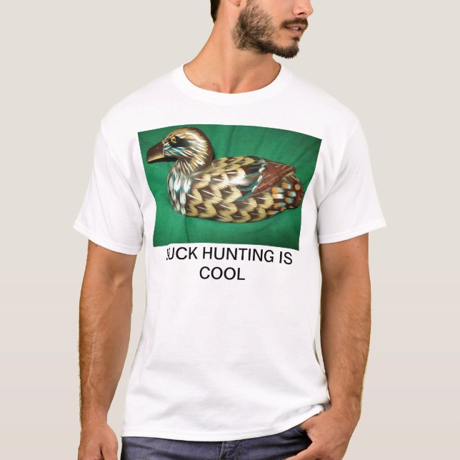 La camiseta con la CAZA del PATO ES FRESCA en (Anverso)
