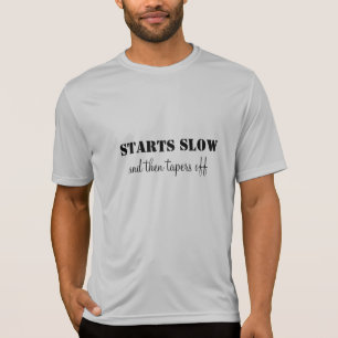 La camiseta corriente comienza lento y disminuye