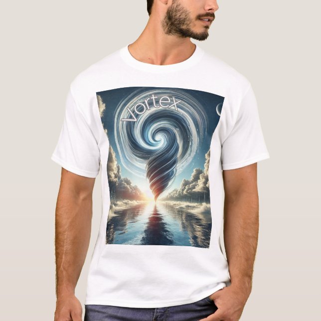 La camiseta cósmica "Vortex" (Anverso)