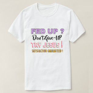 La camiseta cristiana - FED para arriba - No