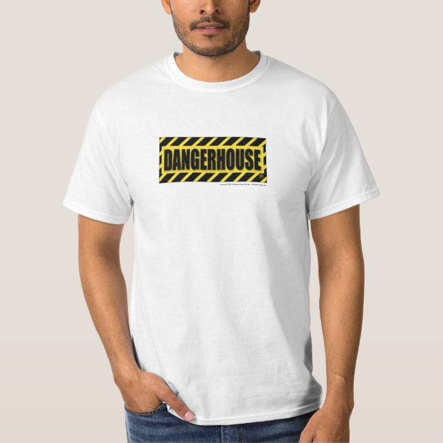 La camiseta Dangerhouse registra BLANCO AMARILLO (Anverso)