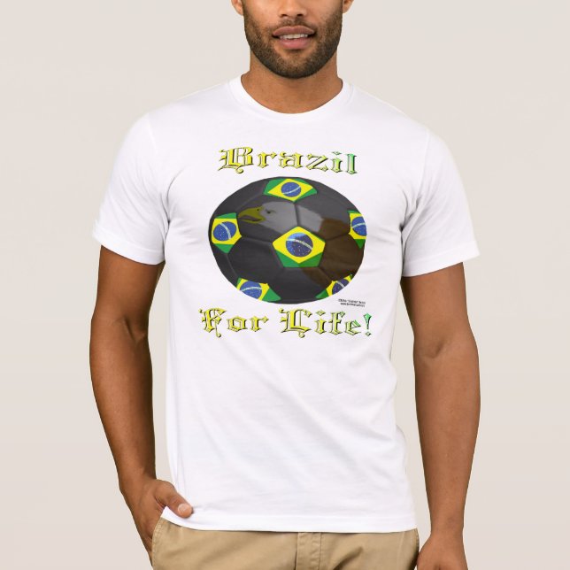 La camiseta de 4 hombres de la vida del Brasil (Anverso)