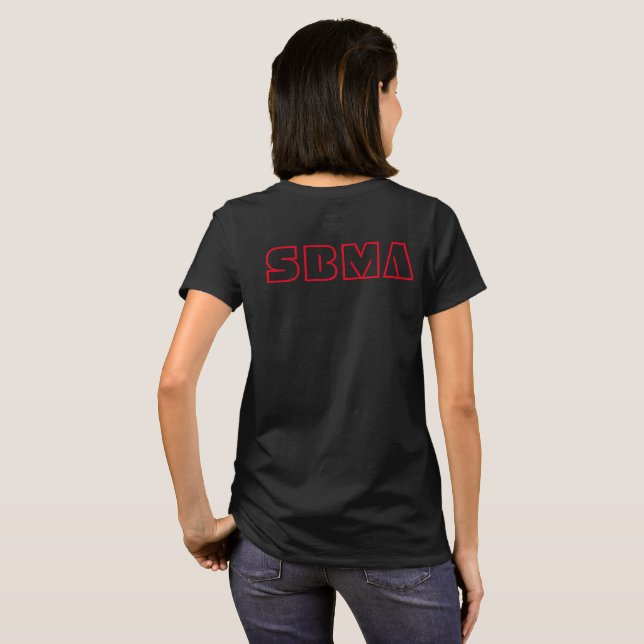 La camiseta de algodón de las mujeres de SBMA (Reverso completo)