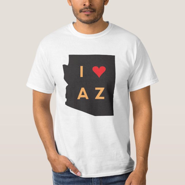La camiseta de Arizona del amor de I (Anverso)