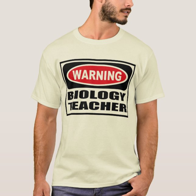 La camiseta de BIOLOGÍA de los hombres (Anverso)